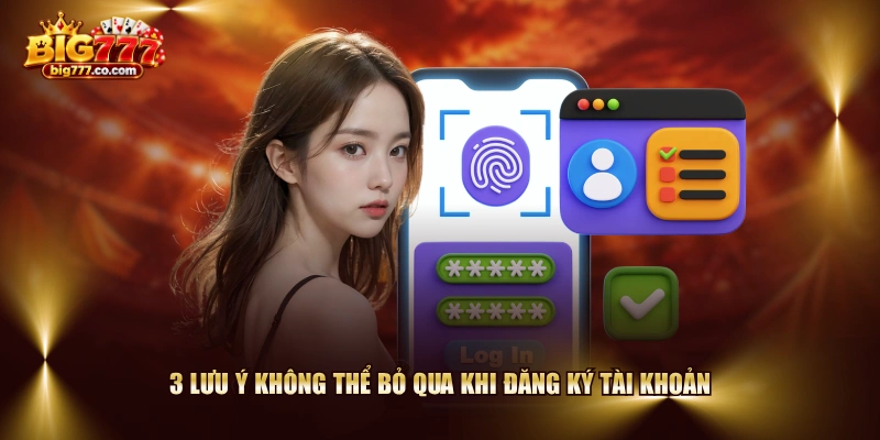 3 lưu ý không thể bỏ qua khi đăng ký tài khoản